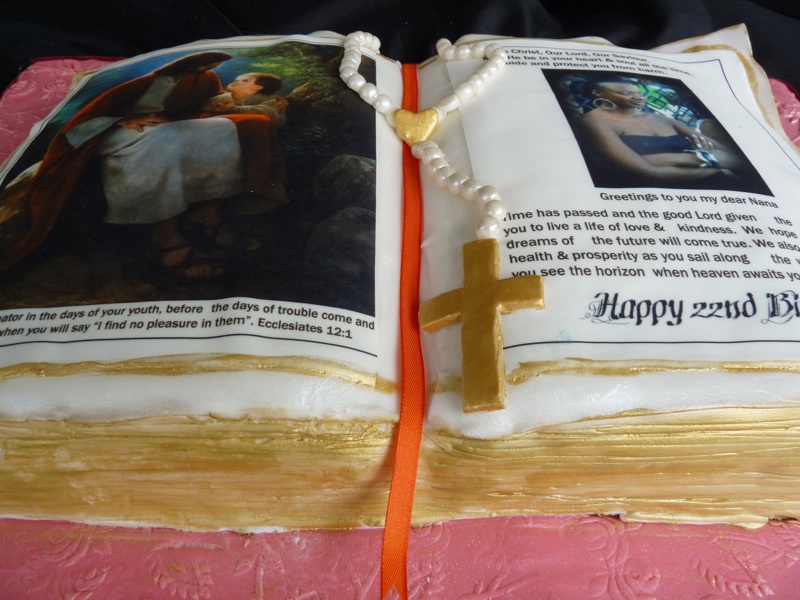 Bible Birthday Cake