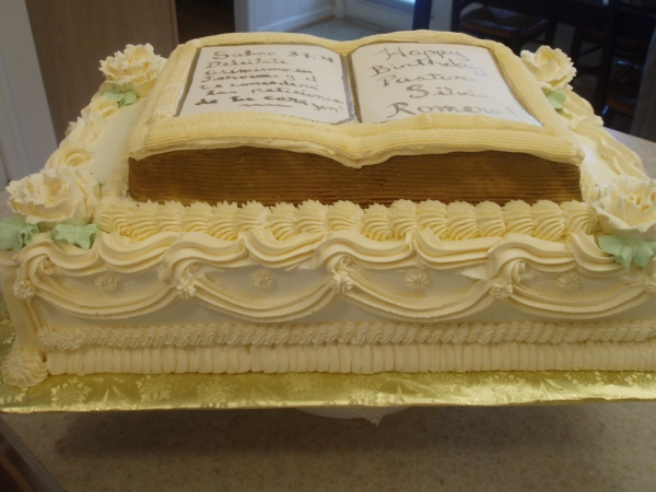 Birthday Bible Cake Design