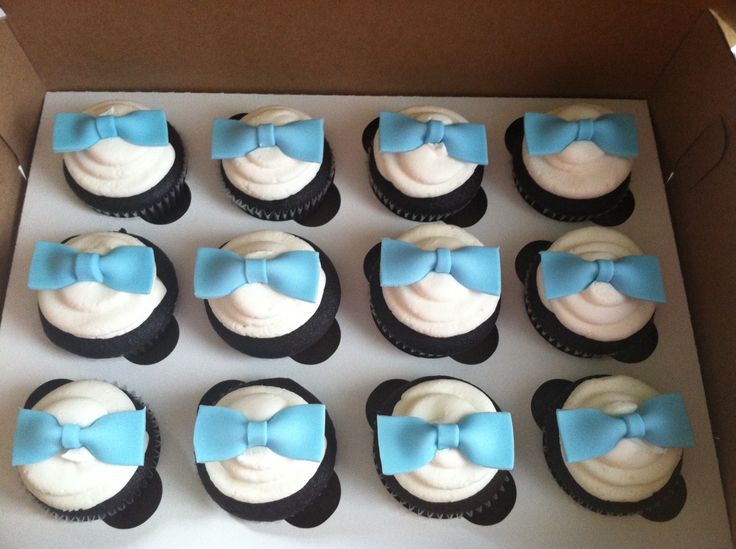 11 Cartoon Bow Tie Cupcakes Photo Bow Tie Cupcakes Bow Tie