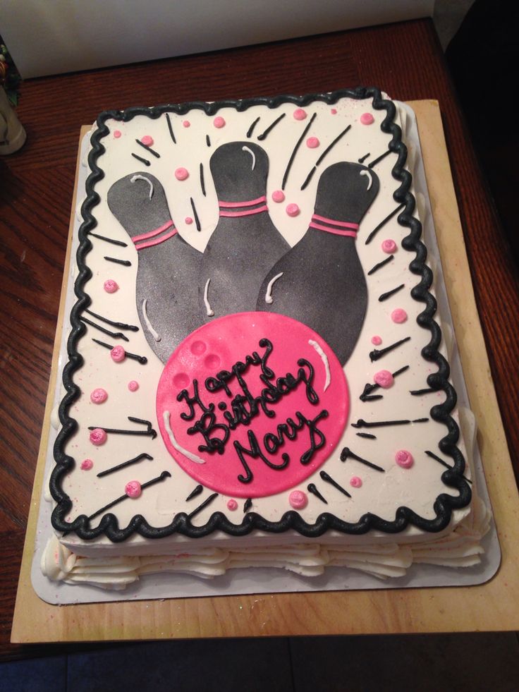 Bowling Themed Sheet Cakes