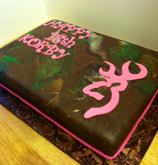 11 Photos of Camo With Browning Symbol Birthday Cakes