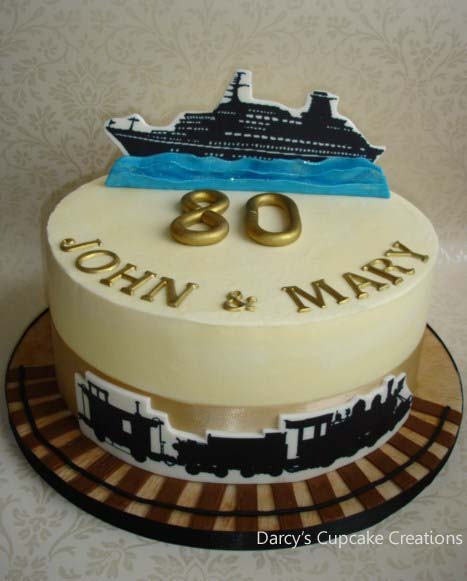 11 Photos of 80th Birthday Cakes Buttercream