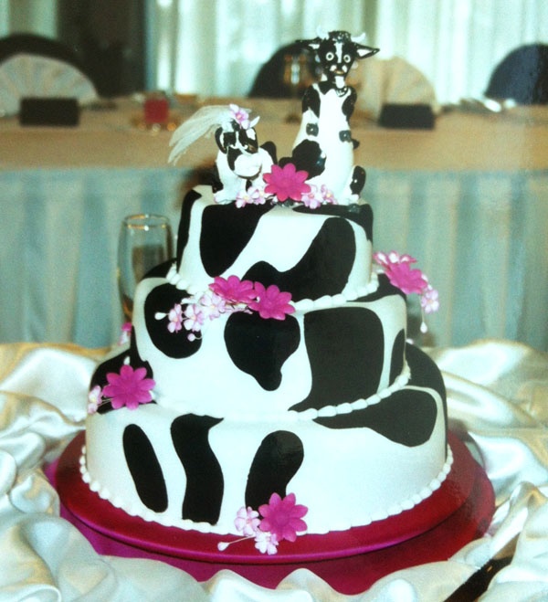 Cow Wedding Cake