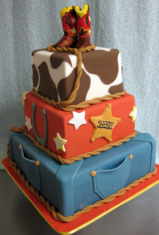 11 Photos of Cowboy Birthday Cakes For Boys