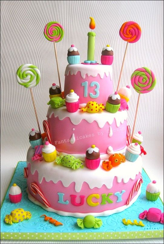 Cupcake Candy Birthday Cake