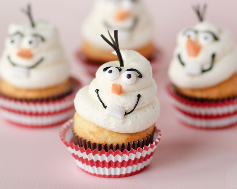 Disney Frozen Olaf Cupcakes