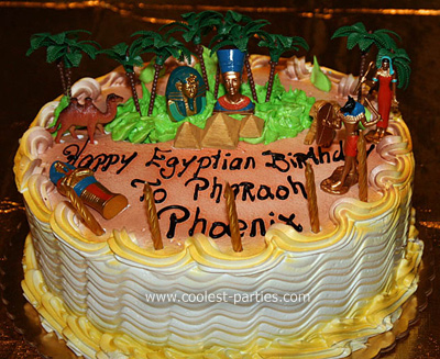 Egyptian Happy Birthday Cake