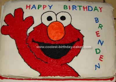 Elmo Birthday Cake