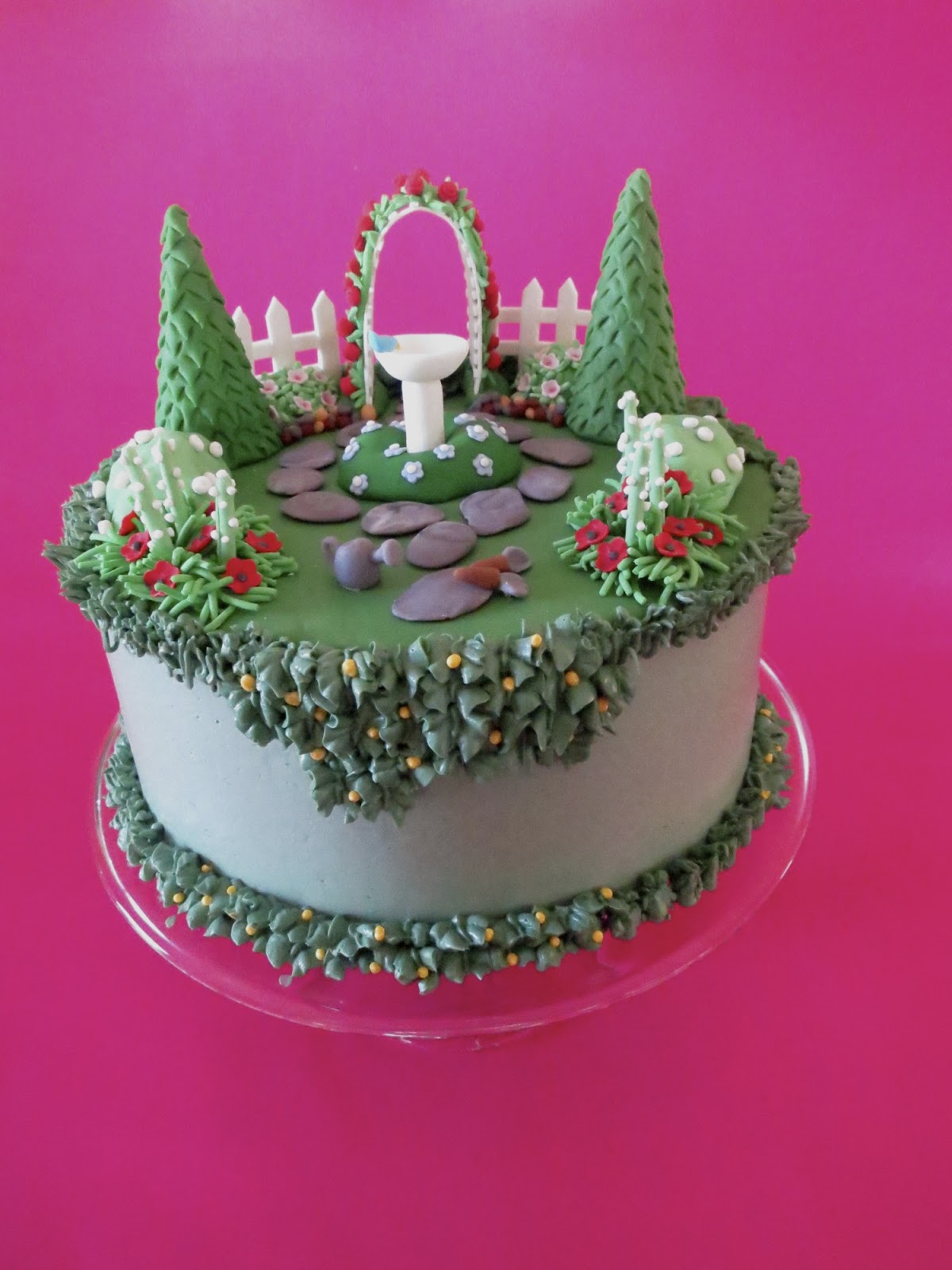 English Garden Birthday Cake