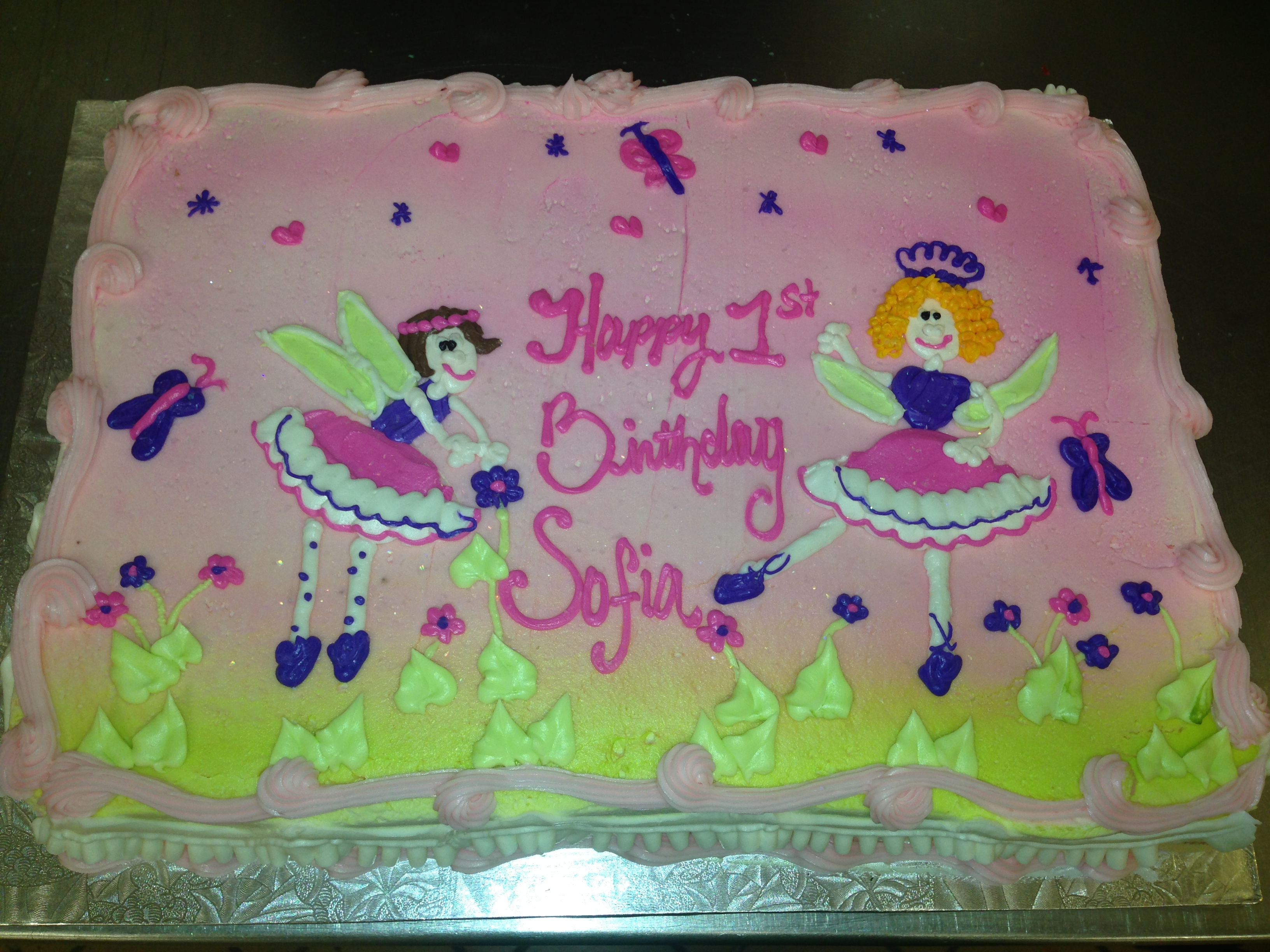 Fairy Princess Sheet Cake