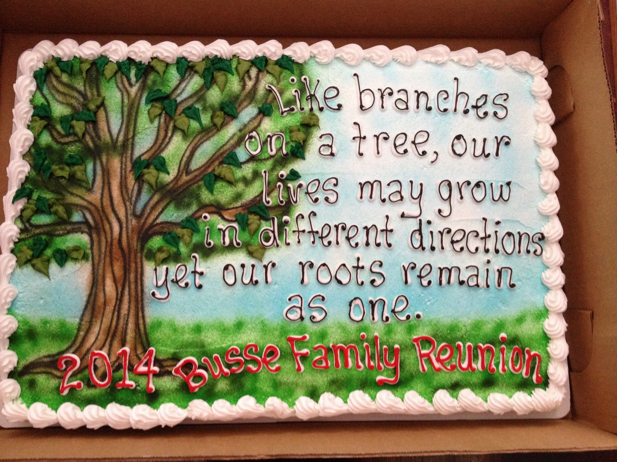 Family Reunion Cake Ideas