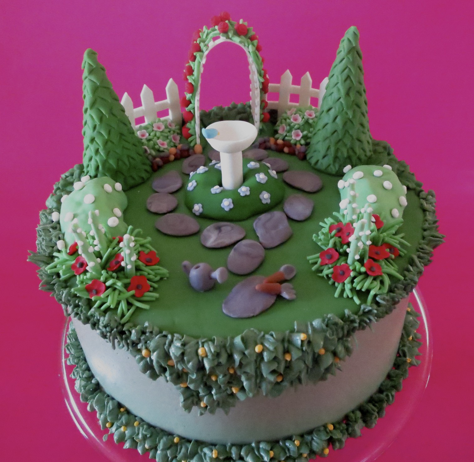 11 Photos of English Garden Birthday Cakes