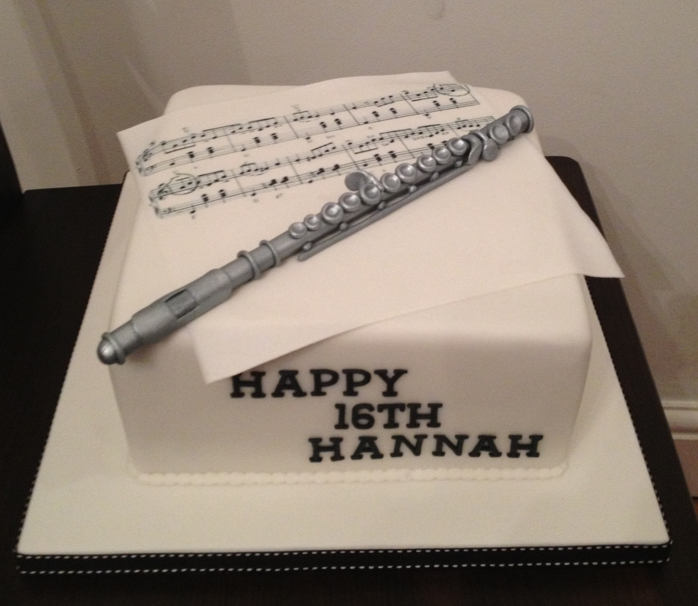 Flute Birthday Cake