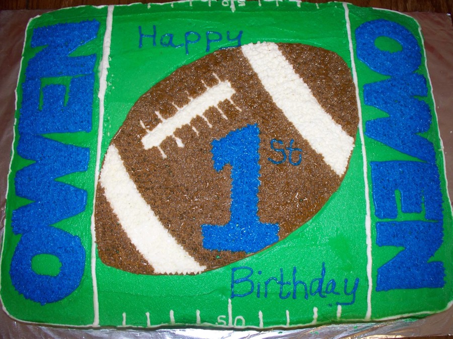 Football Birthday Cake