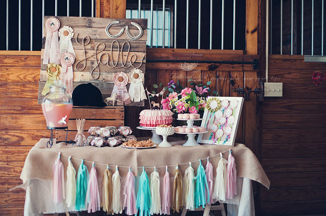 Girls Horse Themed Birthday Party