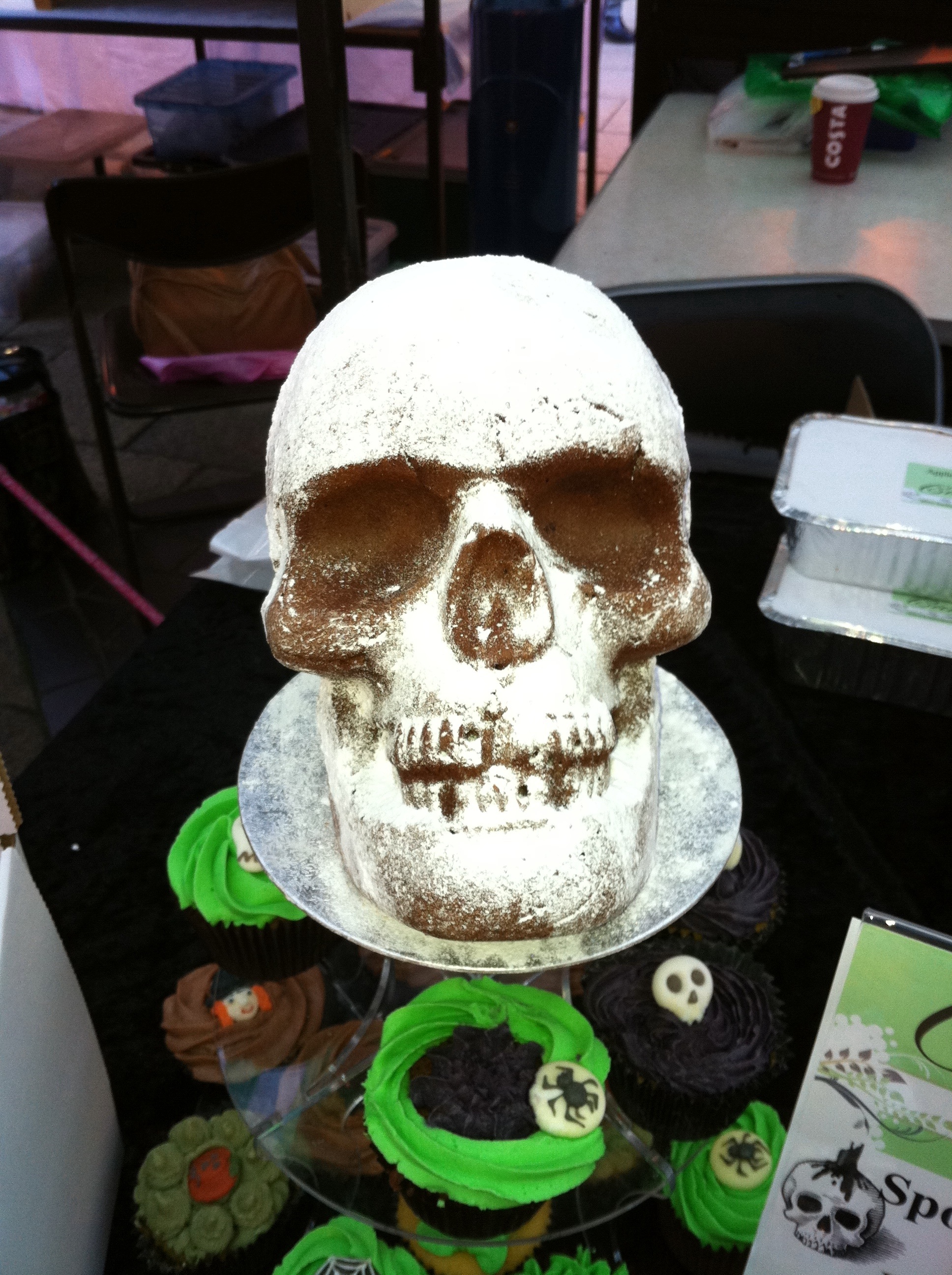 Halloween Skull Birthday Cakes