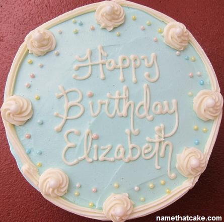 Happy Birthday Elizabeth Cake