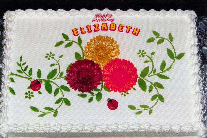 Happy Birthday Elizabeth Cake