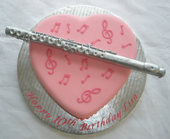 11 Photos of Birthday Cakes Violin And Flute