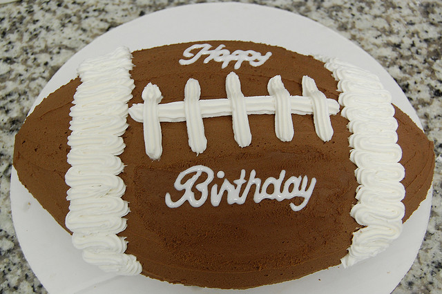 Happy Birthday Football Cake