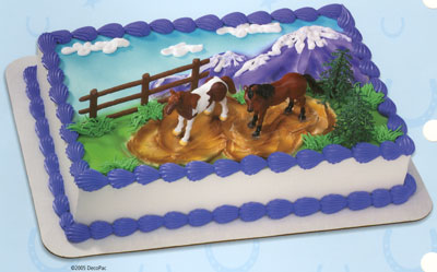 Happy Birthday Horse Cake