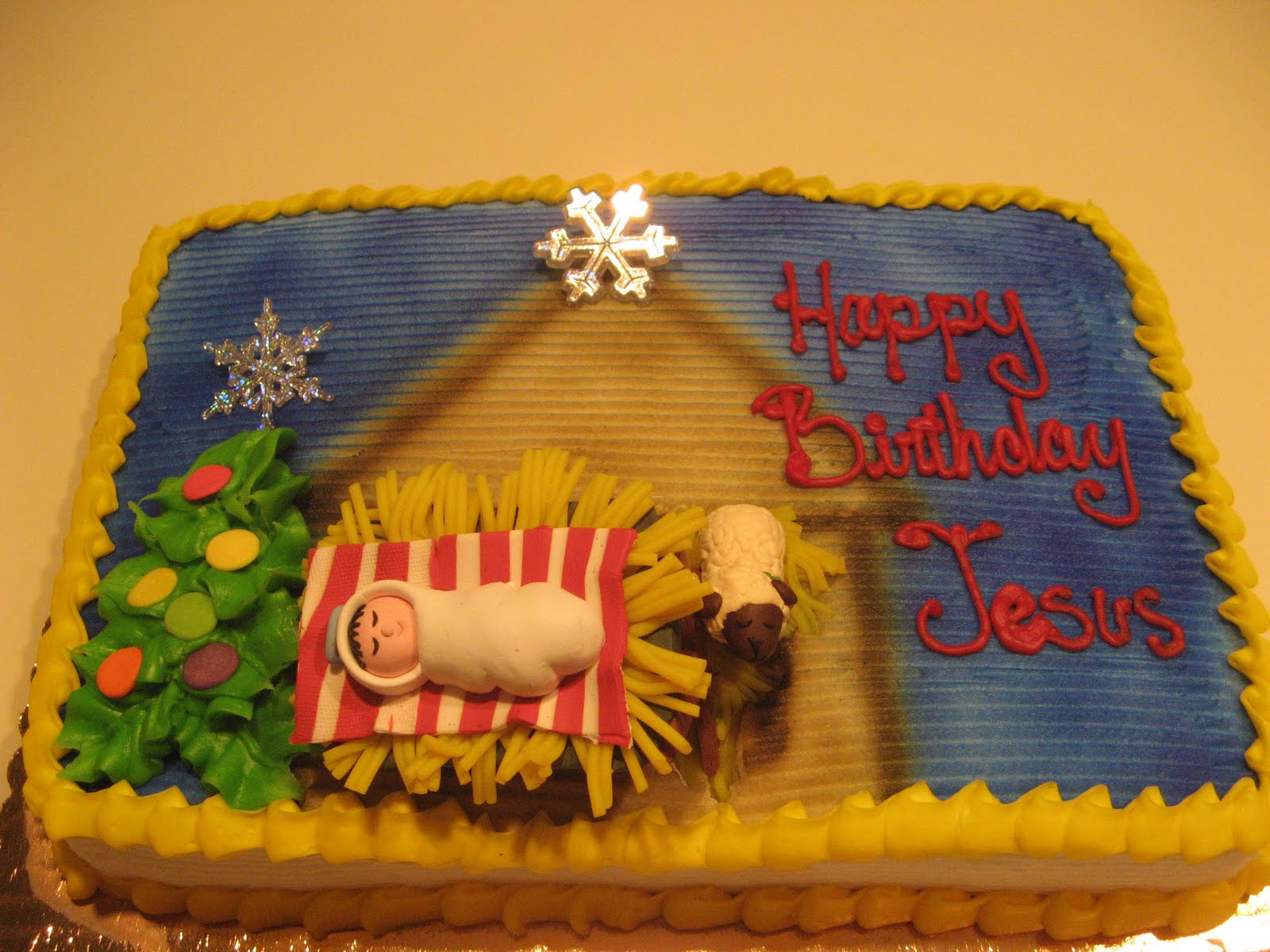 Happy Birthday Jesus Cake