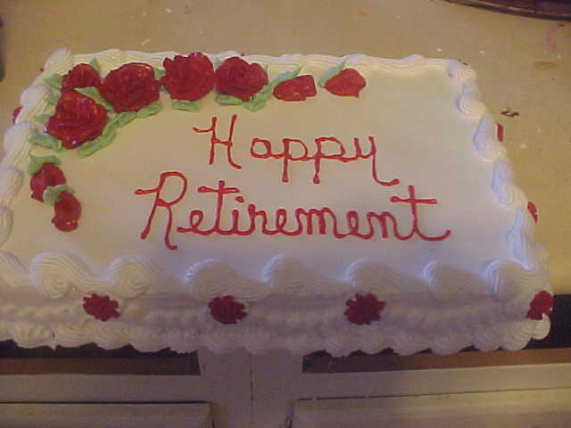 Happy Retirement Sheet Cake