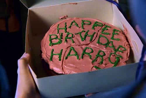 Harry Potter Happy Birthday Cake