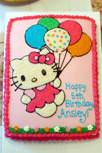 Hello Kitty Birthday Sheet Cakes