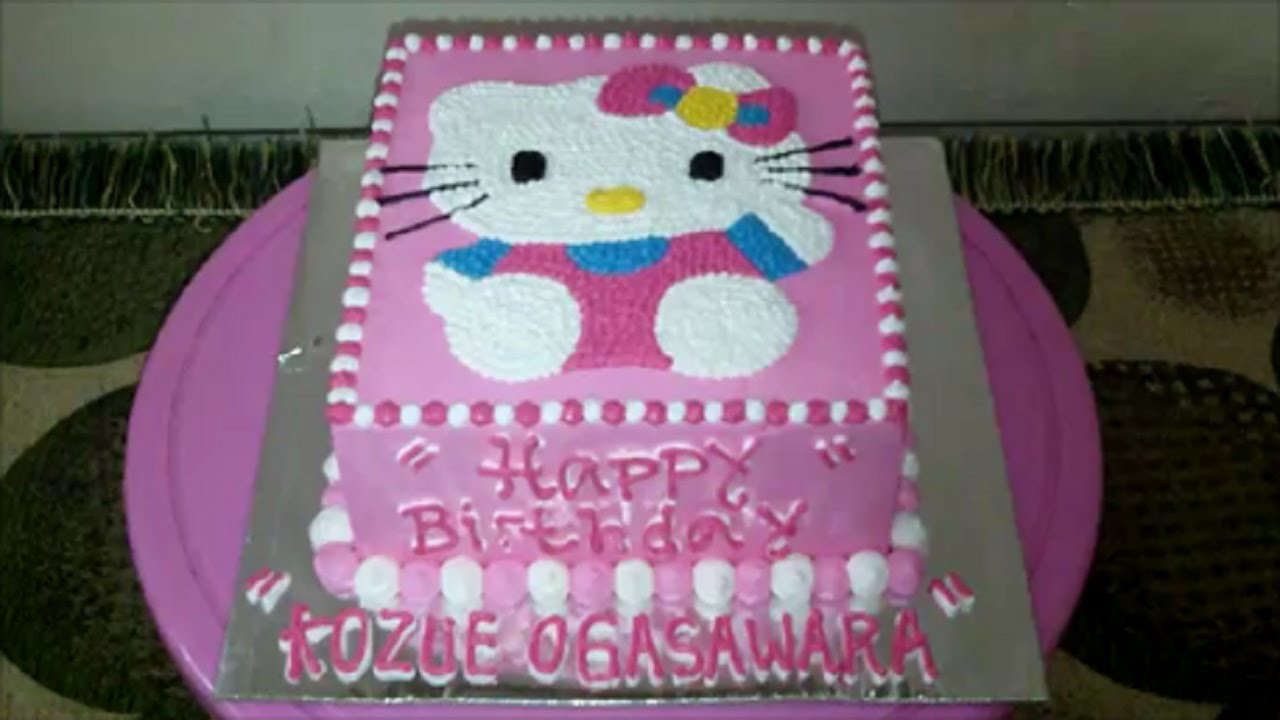 Make Hello Kitty Cake