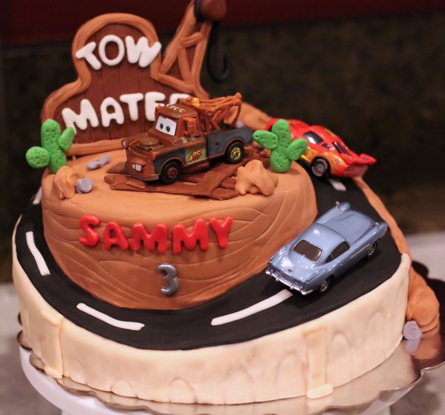 Mater Cars Themed Birthday Cakes