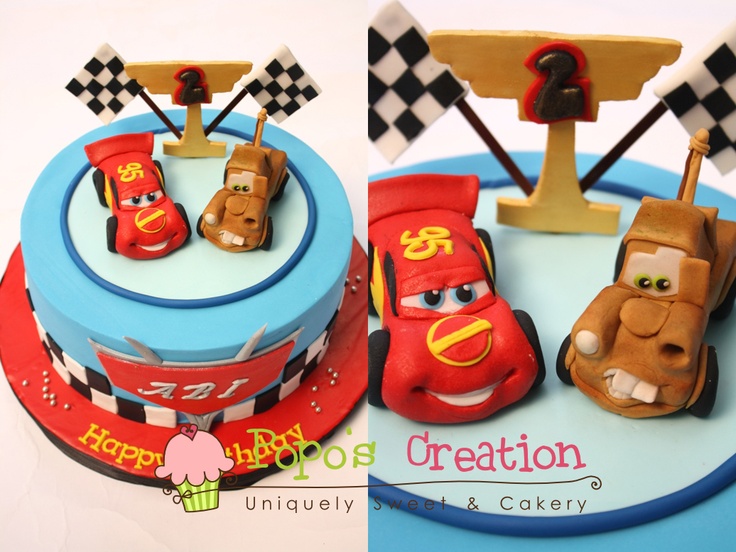 McQueen and Mater Birthday Cake