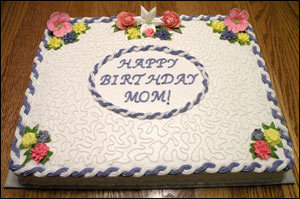 Mom Happy Birthday Sheet Cakes