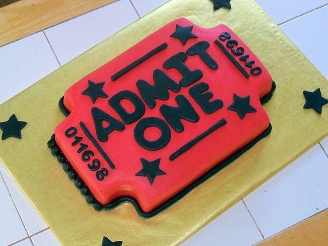 Movie Ticket Cake