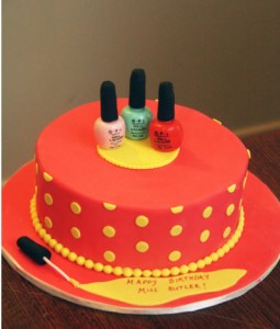 Nail Polish Birthday Cake