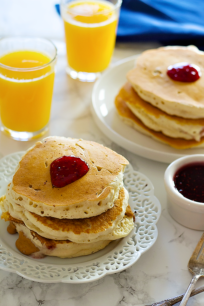 Peanut Butter and Jelly Pancakes