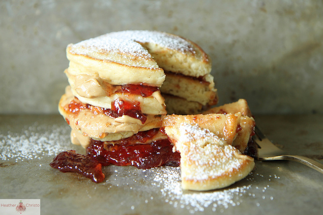 Peanut Butter and Jelly Pancakes