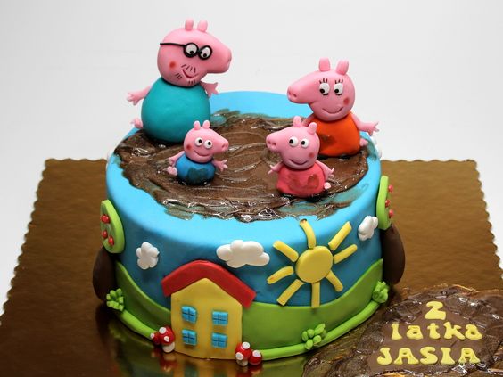 Peppa Pig Birthday Cake