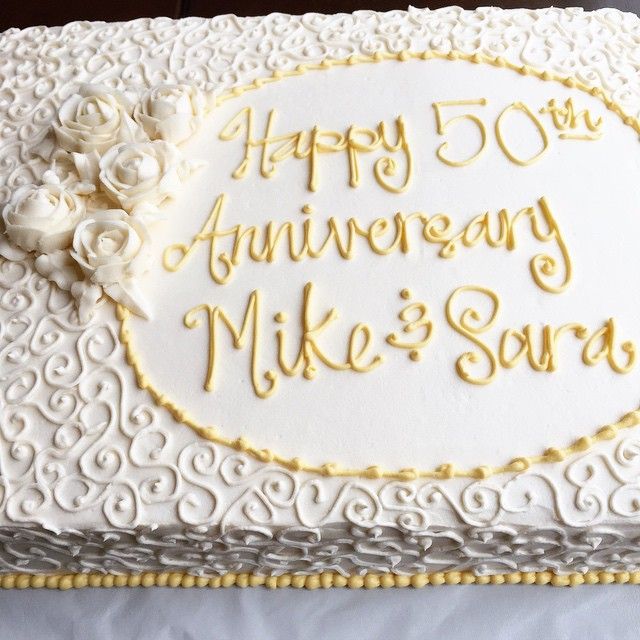 Pinterest 50th Anniversary Sheet Cakes