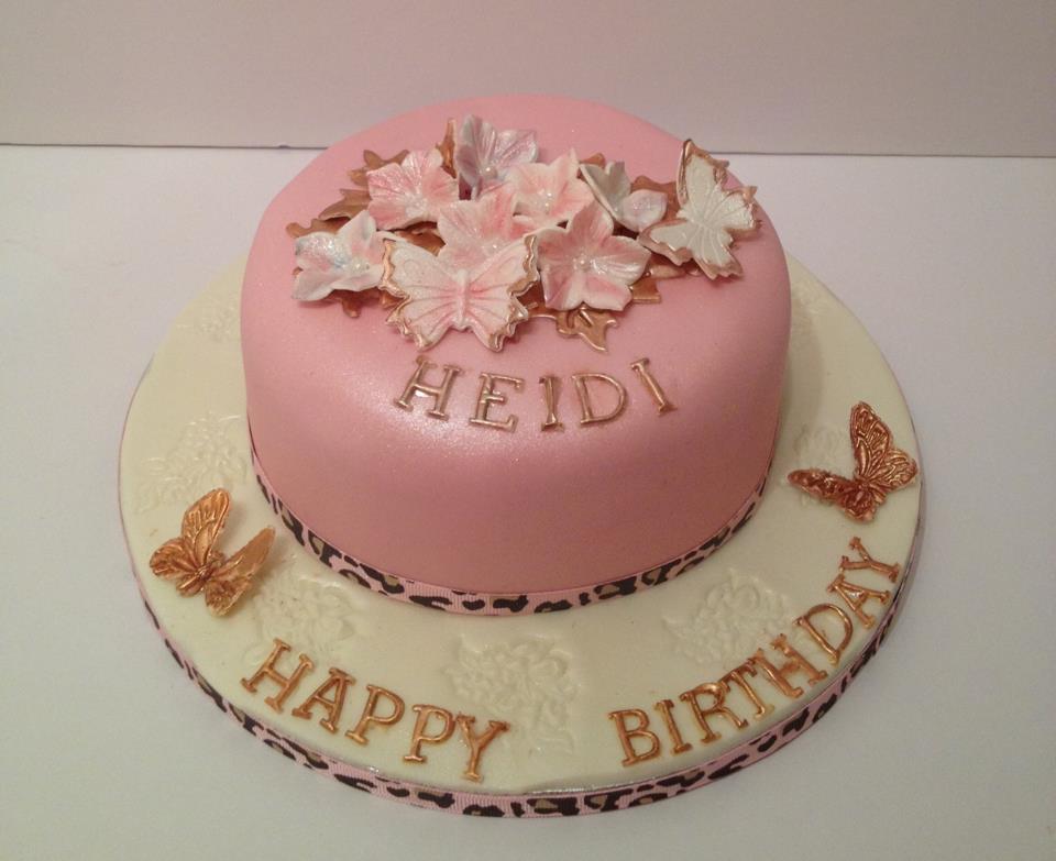 Pretty Pink Birthday Cake