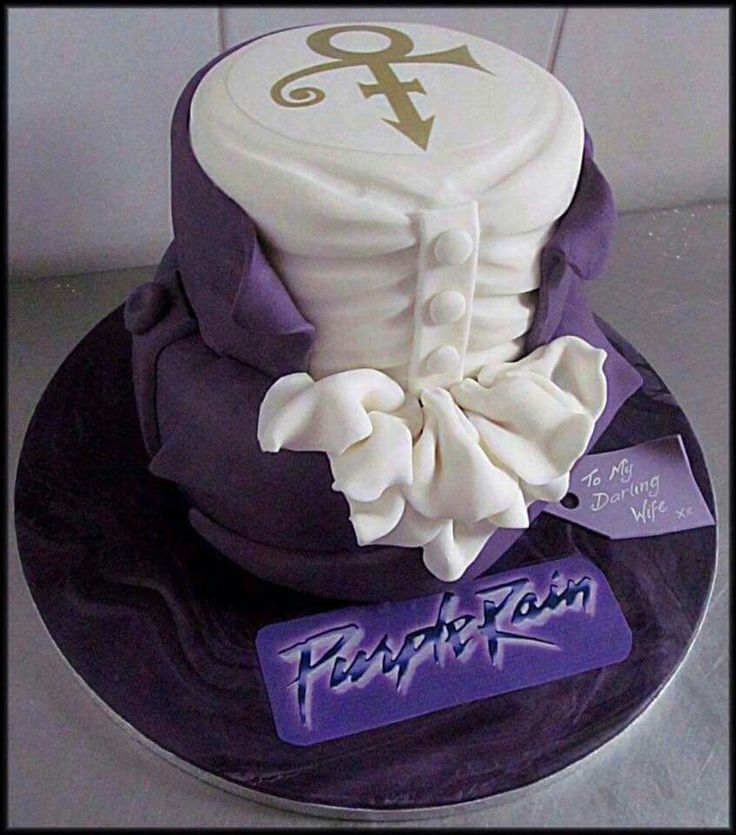 Prince Purple Rain Birthday Cake