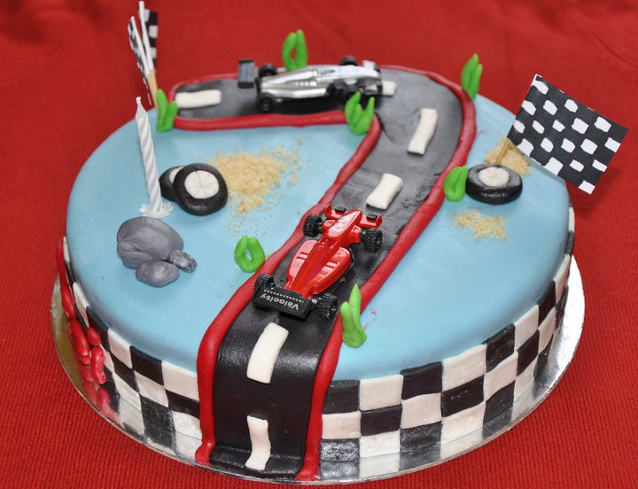 10 Race Car Themed Cakes Photo - Race Car Theme Birthday Cake, Race Car 