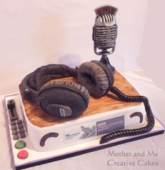 Radio Microphone Birthday Cake