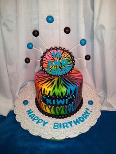 11 Photos of 12 Rainbow Zebra Birthday Cakes