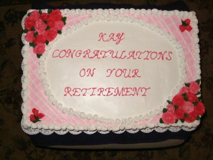 Retirement Sheet Cakes Decorated