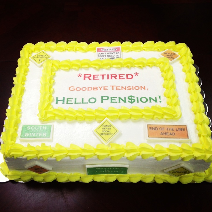 9 Photos of Retirement Cakes Half Sheet