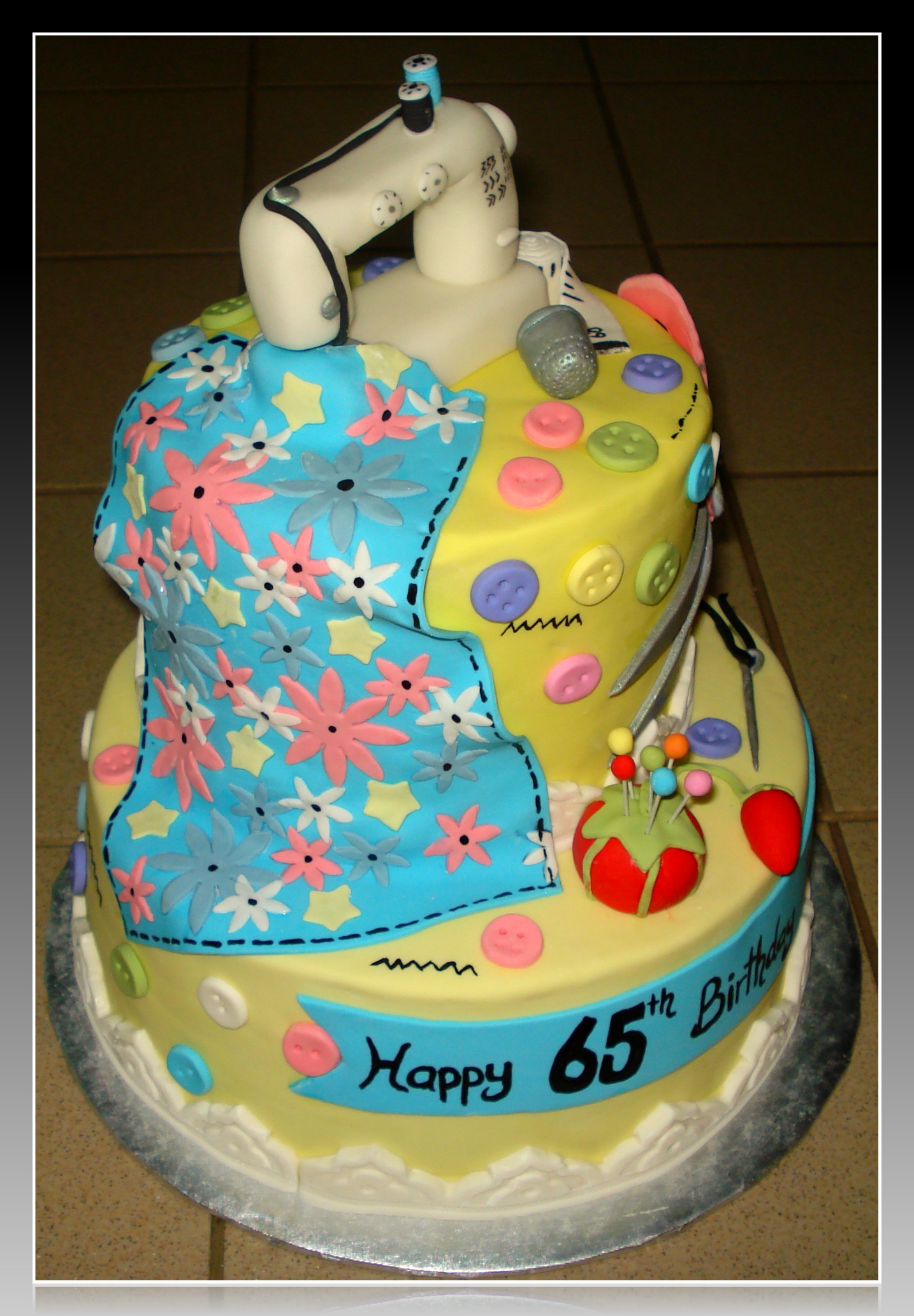 Sewing Birthday Cake