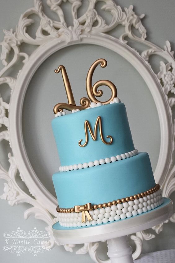 Simple Sweet 16 Birthday Cakes