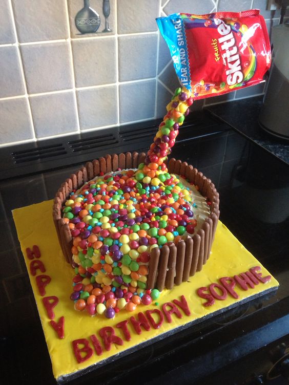 Skittles Birthday Cake Ideas