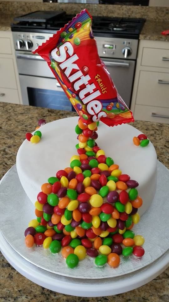 Skittles Cake